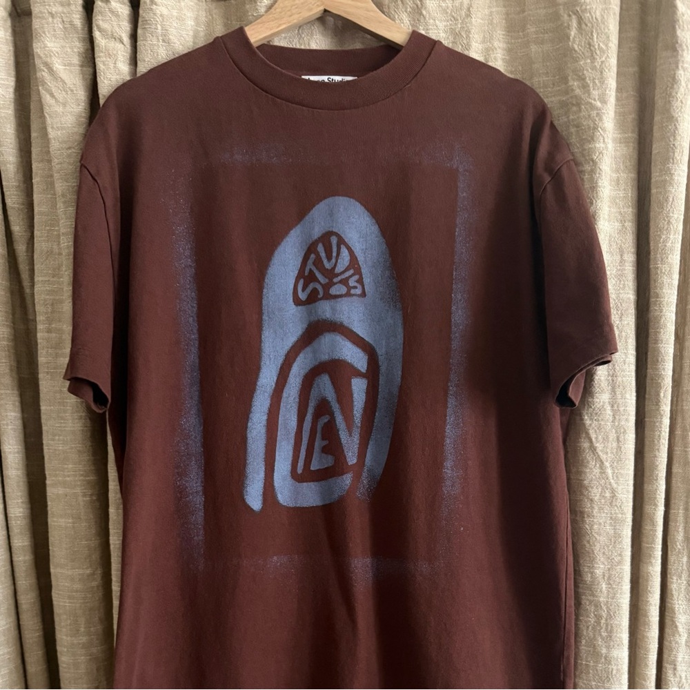 Acne Studios Brown Graphic Tee size M